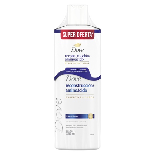 [060098] Shampoo Dove Reconstrucción + Aminoácido 370Ml + Acondicionador 370Ml