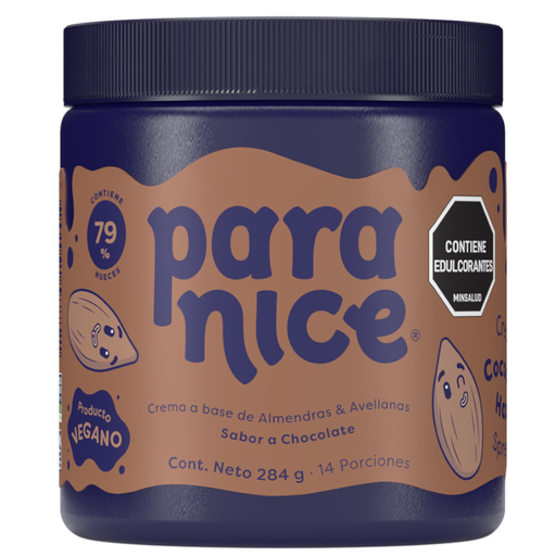 [060128] Esparcible Paranice A Base De Almendras Y Avellanas Sabor Chocolate  284Gr
