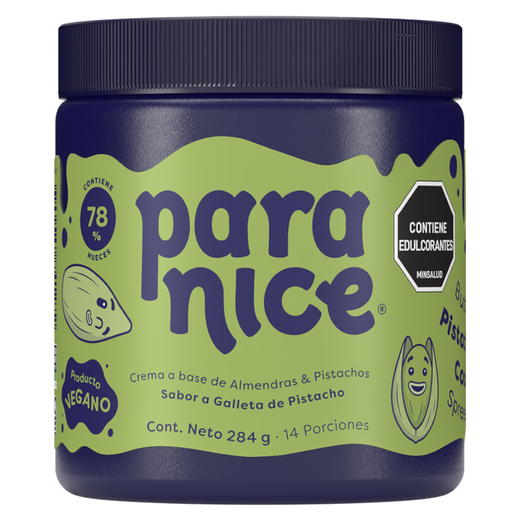 [060132] Esparcible Paranice A Base De Almendras Y Pistacho Sabor Galleta Pistacho  284Gr