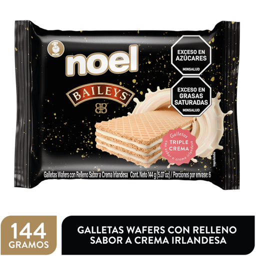 [060134] Galletas Wafer Noel Baileys Con Relleno Sabor A Crema Irlandesa 144Gr