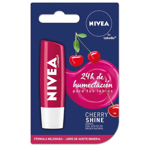 [060154] Labial Humectante Nivea Cherry 1 Unidad