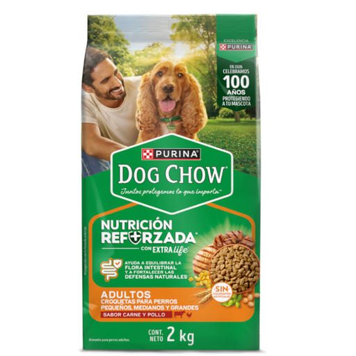 [060162] Dog Chow Nutrición Reforzada Adultos Sabor Carne Y Pollo 2Kg
