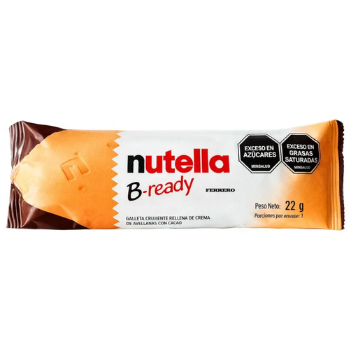 [060168] Galleta Nutella Rellena De Crema De Avellanas Con Cacao 22Gr