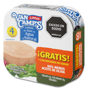 Atún En Lomos En Agua Van Camps  Lata 80Gr 3 Unidades Gratis 1 Lata En Aceite De Oliva