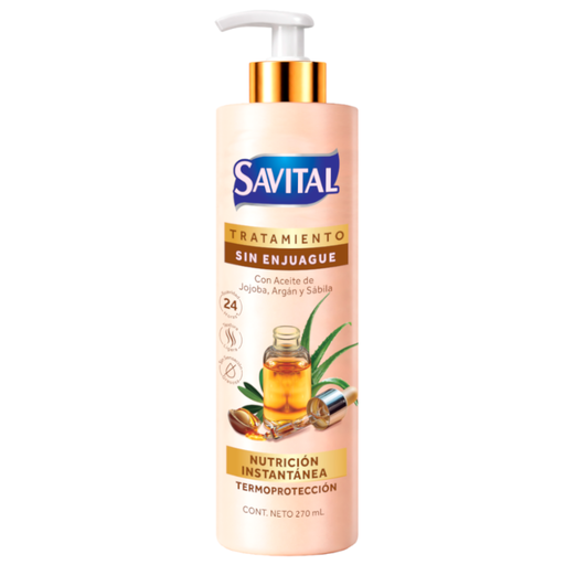 [060178] Tratamiento Capilar Savital  Sin Enjuague Nutrición Instantánea  270Ml
