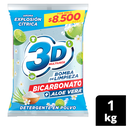 Detergente En Polvo 3D Multiusos Bicarbonato + Aloe Vera 1Kg