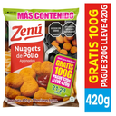 Nuggets De Pollo Zenú Apanados Pague 320 LLeve 420Gr