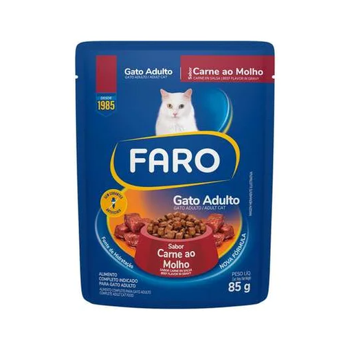 [060223] Alimento Para Gatos Faro Carne Ao Molho 85Gr