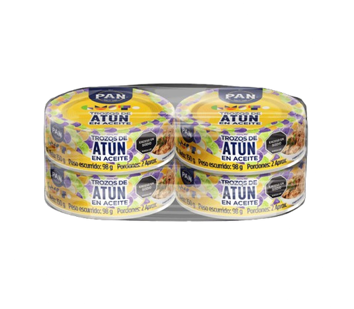 [060232] Atún Trozos En Aceite Pan 150Gr 4 Unidades