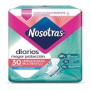 Protectores Nosotras Diarios Largos Alas 30 Unidades