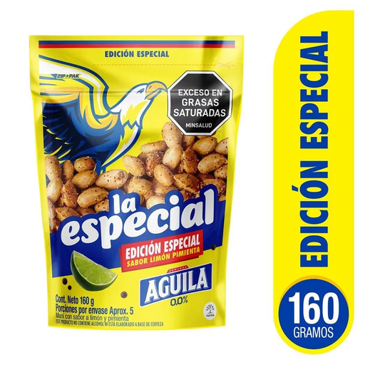 [060286] Maní La Especial Águila Limón Pimienta 160Gr