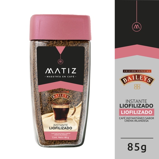 [060642] Café Matiz Instantáneo Liofilizado Baileys Frasco 85Gr