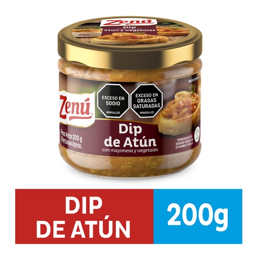 [060638] Dip Atún Zenú Mayonesa Y Vegetales Frasco 200Gr