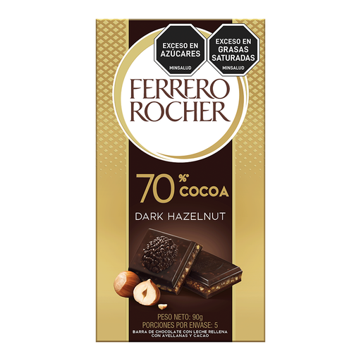 [060601] Barra De Chocolate Ferrero 70% Cocoa 90Gr