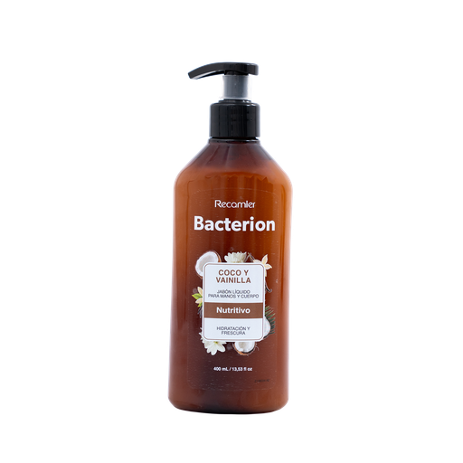 [060583] Jabón Líquido Bacterión Vainilla Y Coco Nutritivo Tarro 400Ml