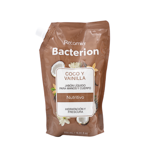 [060584] Jabón Líquido Bacterión Vainilla Y Coco Nutritivo Doypack 500Ml