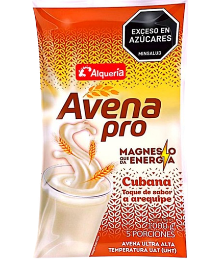 [059906] Avena Alquería Pro Cubana Con Arequipe Bolsa 1000Ml
