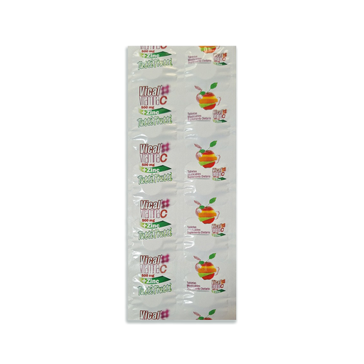 [056649] Vitamina C Vical Tutti Frutti + Zinc Sachet 10 Unidades