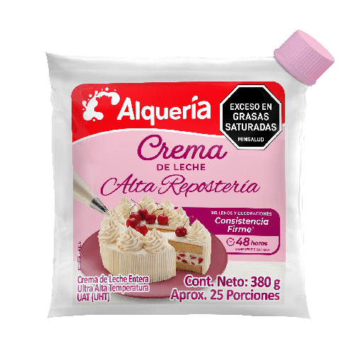 [060495] Crema De Leche Alquería Alta Repostería Doypack 380Gr