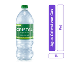 Agua Cristal Con Gas 1L