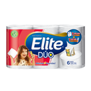 Papel Higiénico Elite Dúo Triple Hoja 6 Unidades