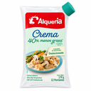 Crema De Leche Alquería 40% Menos Grasa Doypack 170Gr