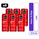 Té Hatsu Rojo Frutos Rojos Lata 310Ml 6 Unidades