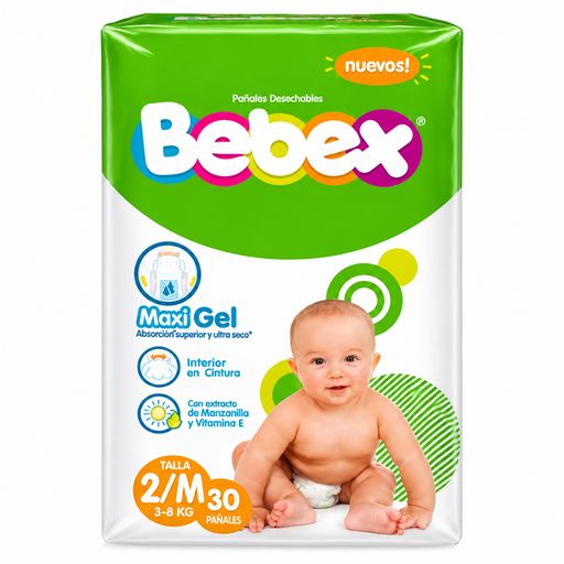 [060613] Pañal Bebex Etapa 2/M 30 Unidades