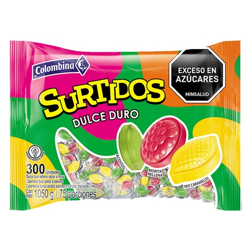 [060627] Dulces Duros Surtidos Colombina 1050Gr