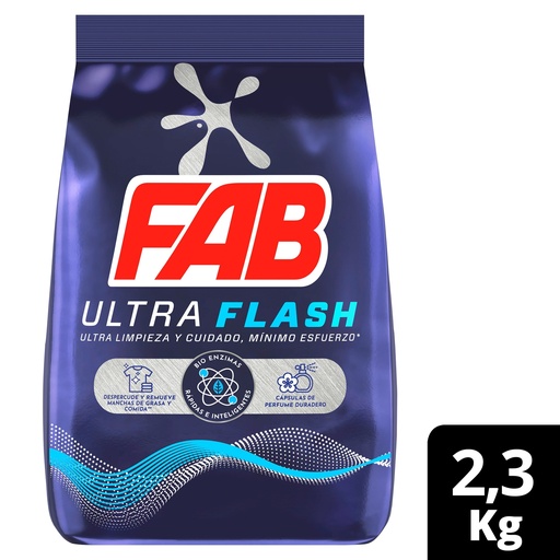 [060792] Detergente Polvo Fab Ultra Flash 2.3Kg