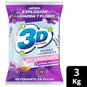 Detergente Polvo 3D Bicarbonato Explosión Lavanda Y Flores 3Kg