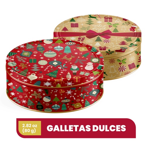 [060823] Galletas Noel Navidad Cofre 80Gr