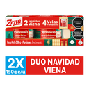Salchicha Viena Zenú Navidad 150Gr 2 Unidades