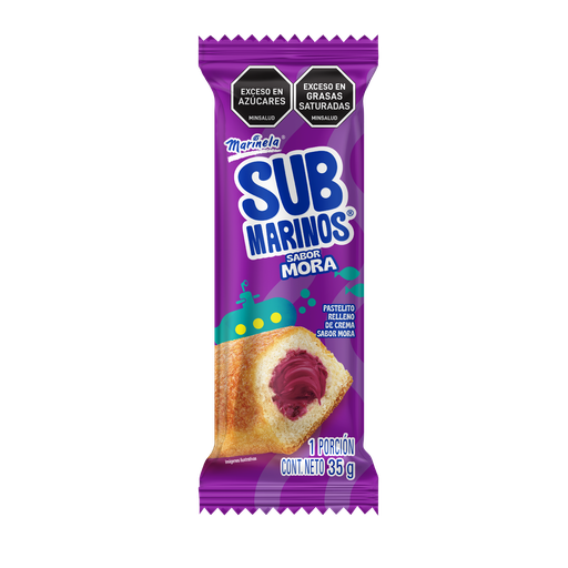 [060842] Submarinos Bimbo Marinela Mora 35Gr 