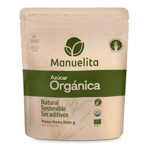 [060317] Azúcar Orgánica Manuelita Doypack 800Gr
