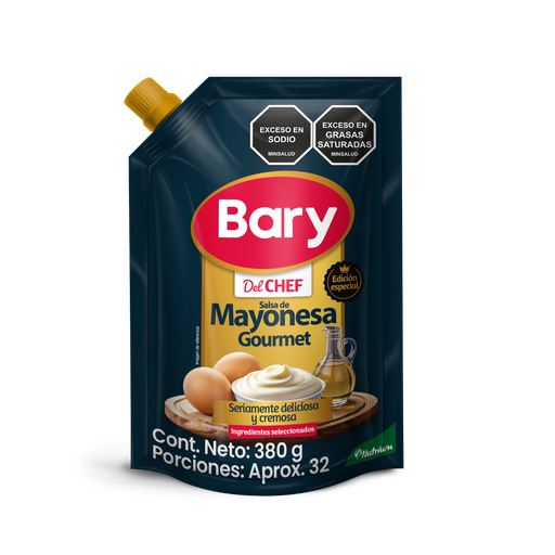 [060854] Mayonesa Gourmet Bary Del Chef Doypack 380Gr